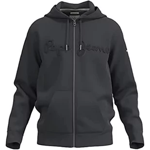 Pepe Jeans Ryan Zip Bluza męska, Czarny (sprany czarny), L - Bluzy męskie - miniaturka - grafika 1