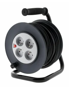 Przedłużacz bębnowy 40 m 4 szt. gniazd antracyt - Przedłużacze i rozgałęźniki - miniaturka - grafika 1