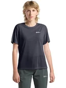 Koszulki sportowe damskie - Jack Wolfskin Koszulka funkcyjna "Vonnan" w kolorze granatowym - miniaturka - grafika 1