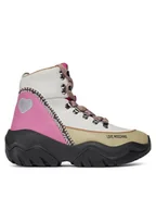 Sneakersy damskie - LOVE MOSCHINO Sneakersy JA15744G0HIP312A Kolorowy - miniaturka - grafika 1