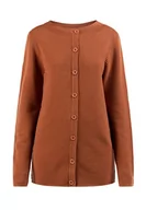 Swetry damskie - ALARY Damski sweter z dzianiny z guzikami 15624682-AL01, czerwony lis, XL/XXL, lisa czerwień, XL-XXL - miniaturka - grafika 1