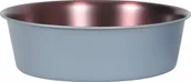 Miski dla kotów - Zolux Miska antypoślizgowa inox COPPER 600 ml kol. stalowy/miedziany - miniaturka - grafika 1