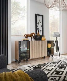 Komoda kombinowana Dejana hickory jackson - Komody Komoda kombinowana Dejana hickory jackson - Komody - miniaturka - grafika 1