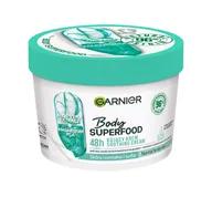 Balsamy i kremy do ciała - Garnier Body SuperFood Kojący krem do ciała Aloe Vera Extract+Magnesium PCA - skóra normalna i sucha - miniaturka - grafika 1