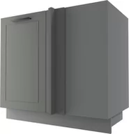 Meble kuchenne - Bergamo Szafka Dolna Narożna D13U Szary Mat - miniaturka - grafika 1