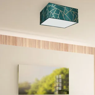 Milagro Lampa sufitowa ZIGGY GREEN Gold/Bottle green 2xE27 MLP7577 - Lampy ścienne - miniaturka - grafika 5