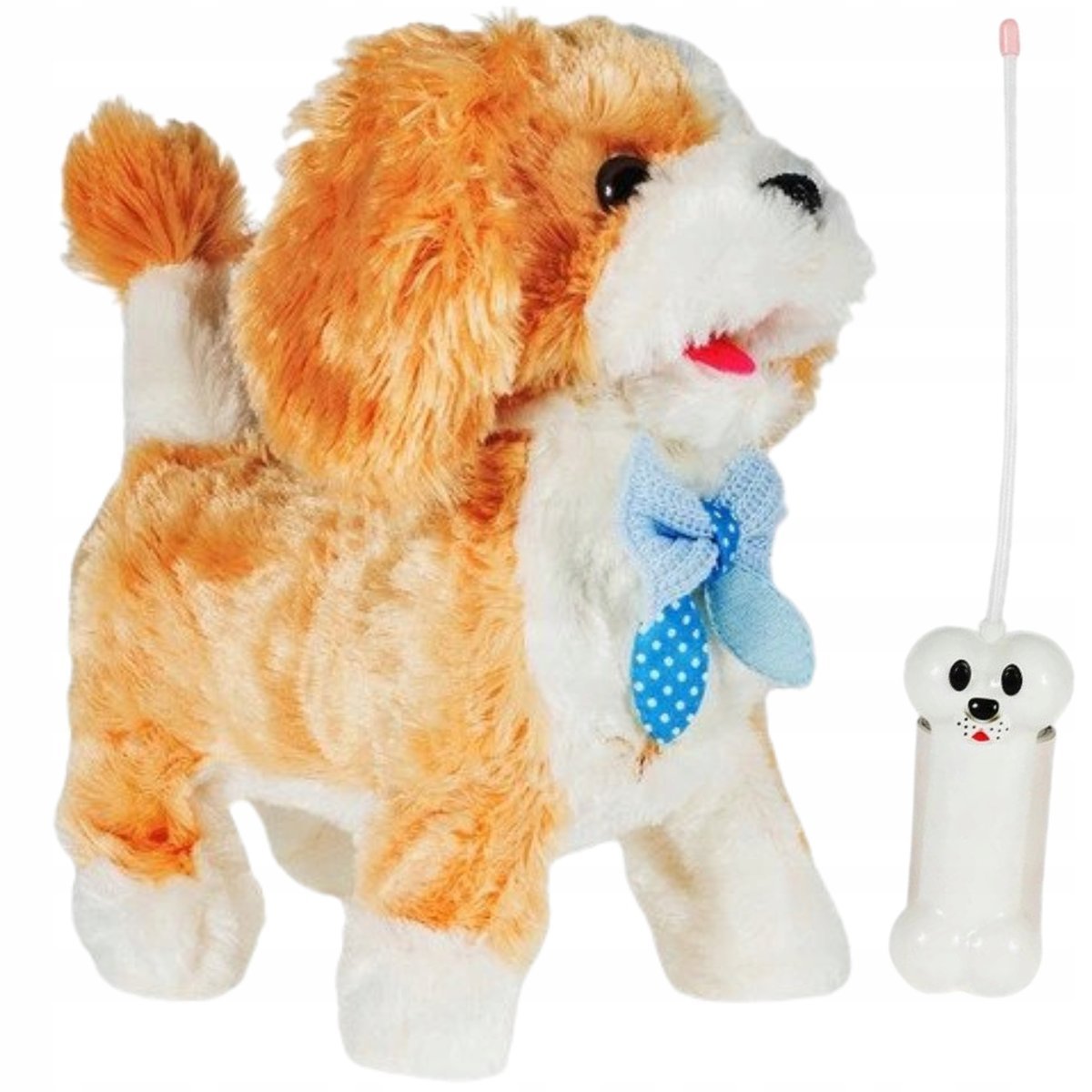 Pies Szczeniaczek Interaktywny na Smyczy Piesek Szczeka Chodzi na Baterie