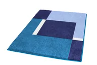 Maty antypoślizgowe - Kleine Wolke 4598769225 dywanik łazienkowy Dakota poliakryl Niebieski, niebieski, 55 x 65 cm (4598769539) - miniaturka - grafika 1