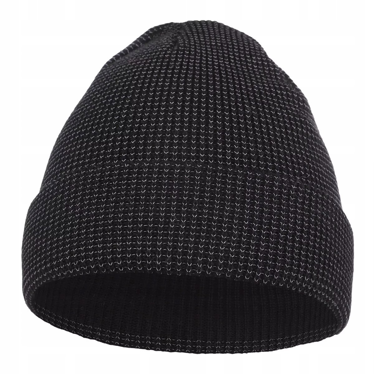 CZAPKA DAMSKA KLASYCZNA GŁADKA JESIENNA ZIMOWA CIEPŁA GRUBA PROSTA MORAJ BLACK