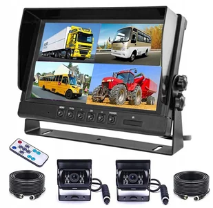Zestaw Cofania 9" Monitor 1080p 2x Kamera 2x 15m - Kamery cofania - miniaturka - grafika 1