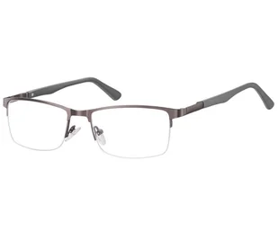 Żyłkowe oprawki korekcyjne zerówki okulary unisex 996C grafitowe - Okulary korekcyjne, oprawki, szkła - miniaturka - grafika 1