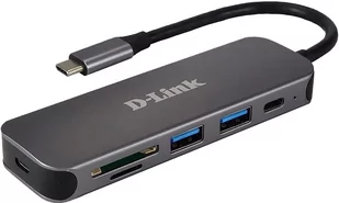 D-LINK DUB-2325/E 5in1 USB-C Hub with Card Reader - Karty sieciowe - miniaturka - grafika 1