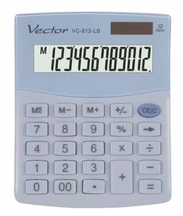 Kalkulator Vector VC-812 LB biurowy - Kalkulatory - miniaturka - grafika 1