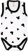 Body dla niemowląt - BODY ramiączko RAMKA bez rękawa Myszka BIEL r 74 KLEKLE - miniaturka - grafika 1