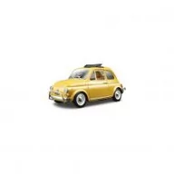 Samochody i pojazdy dla dzieci - Bburago Fiat 500L 1968 Yellow 1:24 - miniaturka - grafika 1