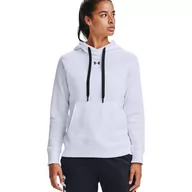 Bluzy damskie - Bluza damska Under Armour Rival Fleece HB Hoodie biała 1356317 100-XL - miniaturka - grafika 1