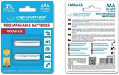 Baterie i akcesoria - Esperanza 1000mAh 2 szt AAA Białe EZA101W (EZA101W) - miniaturka - grafika 1