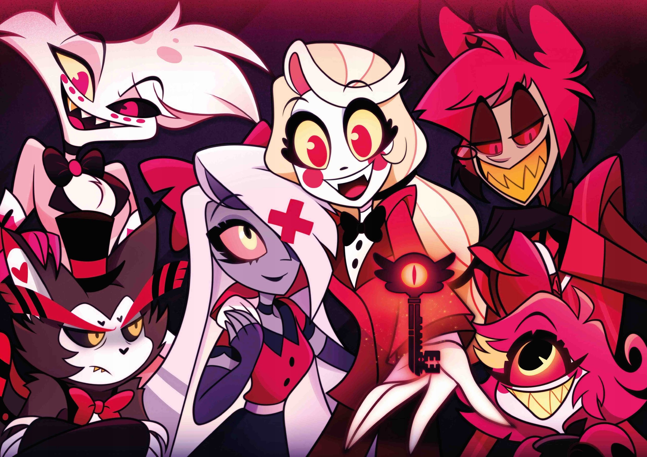 Plakat A2 Hazbin Hotel Husk Angel Dust Vaggie Charlie Alastor