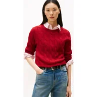 Swetry damskie - Tommy Hilfiger Wełniany sweter Regular Fit - miniaturka - grafika 1
