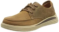 Trampki męskie - Skechers Męskie trampki Valargo, ciemnobrązowa skóra, 40 EU - miniaturka - grafika 1