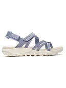 Sandały damskie - Merrell Skórzane sandały "Harbor Backstrap" w kolorze błękitnym - miniaturka - grafika 1