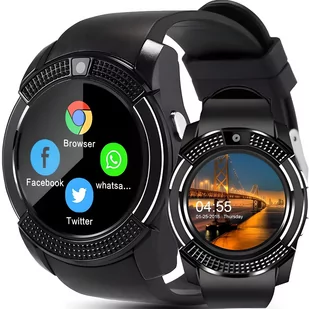 Retoo V8 Czarny - Smartwatch - miniaturka - grafika 1