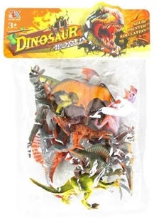 ZESTAW DINOZAURY DINOZAUR FIGURKI T-REX DUŻE 10SZT - Maskotki i pluszaki - miniaturka - grafika 1
