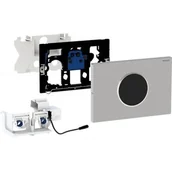 Przyciski spłukujące - Geberit Sigma10 zestaw uruchamiający WC elektroniczny stal nierdzewna/ polerowana/szczotkowana 115.906.SN.6 - miniaturka - grafika 1