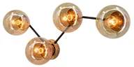 Lampy sufitowe - Lampa sufitowa z okrągłymi kloszami 8437/4 BL TR z serii IVO - miniaturka - grafika 1