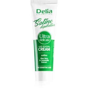 DELIA SATINE Krem do depilacji ultradelikatny - Kosmetyki do pielęgnacji twarzy męskie - miniaturka - grafika 1