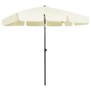 Parasole ogrodowe - vidaXL Parasol plażowy, piaskowy żółty, 200x125 cm vidaXL - miniaturka - grafika 1