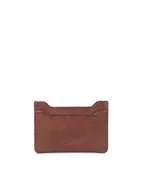 Etui na dokumenty i karty - Eleganckie brązowe etui na karty z licowej skóry - miniaturka - grafika 1