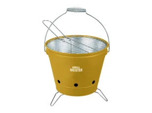 GRILLMEISTER Grill na węgiel drzewny, ze składanym uchwytem (Żółty) - Grille - miniaturka - grafika 1