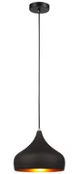 Lampy sufitowe - Lampa wisząca Salvio MDM2429/1, czarny/złoty, 1x60W E27 - miniaturka - grafika 1
