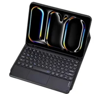 Etui do tabletów - Etui z klawiaturą Bluetooth touchpad do iPad Pro 13 Gen5 (Czarne) - miniaturka - grafika 1