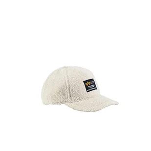 ALPHA INDUSTRIES Alpha Teddy Cap Czapka z daszkiem Unisex Dorosły, surowy biały, rozmiar uniwersalny - Czapki damskie - miniaturka - grafika 1