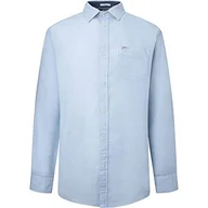 Koszule męskie - Pepe Jeans Męska koszula Parker, błękitna, M, Niebieskie wybielacze, M - miniaturka - grafika 1