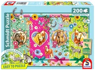 Puzzle - Schmidt, Puzzle PQ Szczęśliwe konie, 200 el. - miniaturka - grafika 1