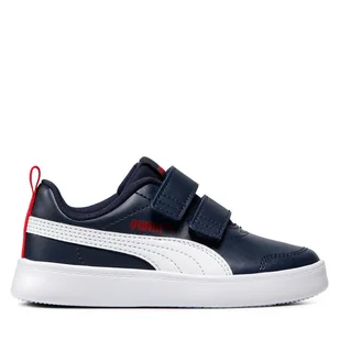 Sneakersy Puma Courtflex V2 V Ps 371543 01 Granatowy - Buty dla chłopców - miniaturka - grafika 1