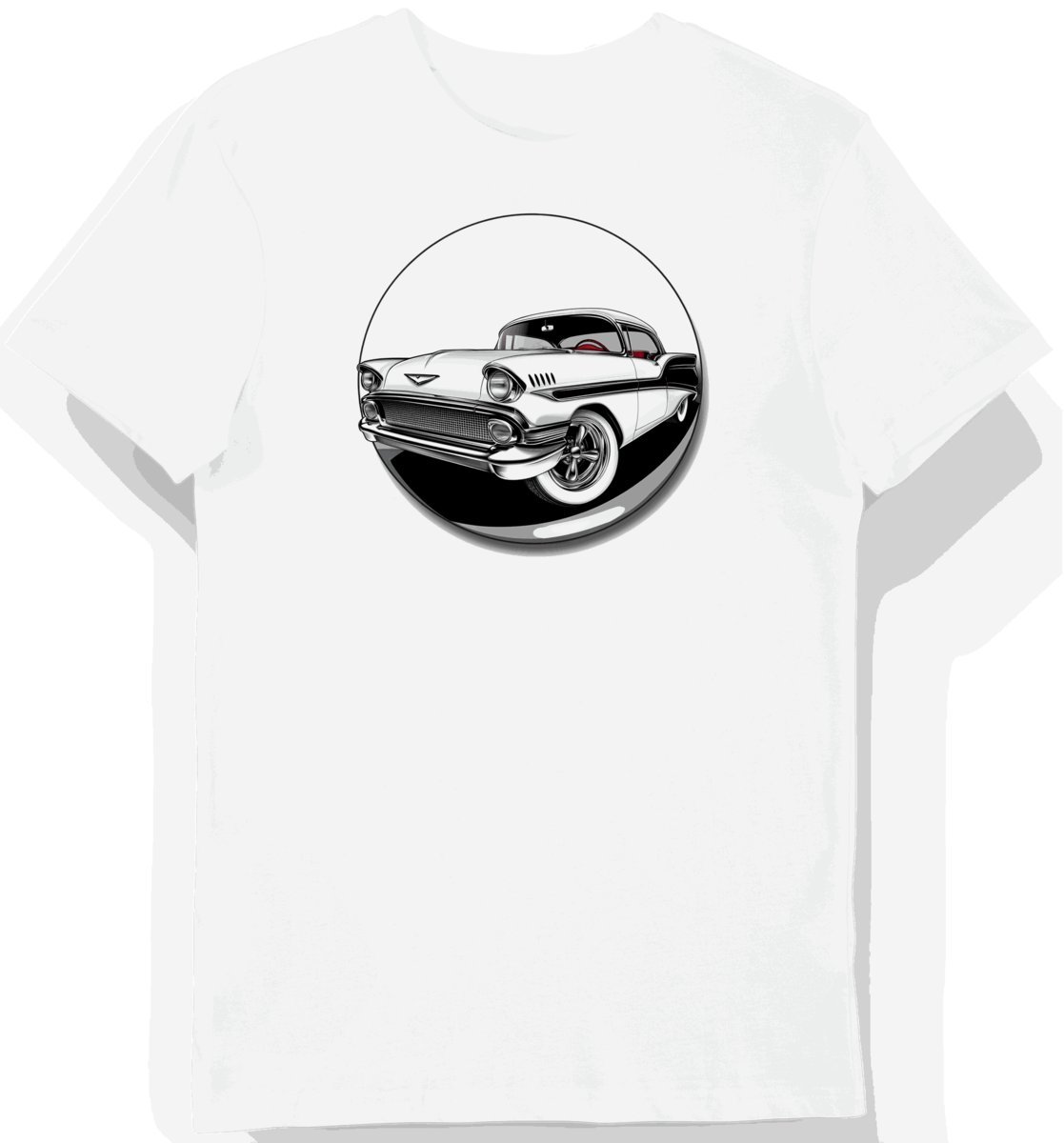 Koszulka męska biała Klasyczny Pontiac Bonneville XXL