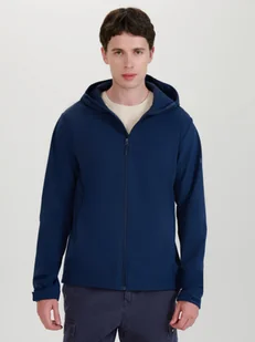 Męski softshell z kapturem 4F 4FWSS25TSOFM324 - granatowy - Kurtki męskie - miniaturka - grafika 1