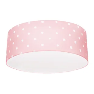 Różowy plafon do pokoju dziecięcego Lovely Dots Pink - Lampy sufitowe - miniaturka - grafika 1