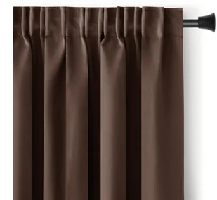 Brązowa zasłona zaciemniająca 140x245 AmeliaHome - Zasłony - miniaturka - grafika 1