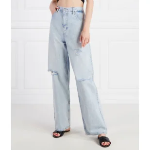 CALVIN KLEIN JEANS Jeansy | Relaxed fit - Spodnie damskie - miniaturka - grafika 1