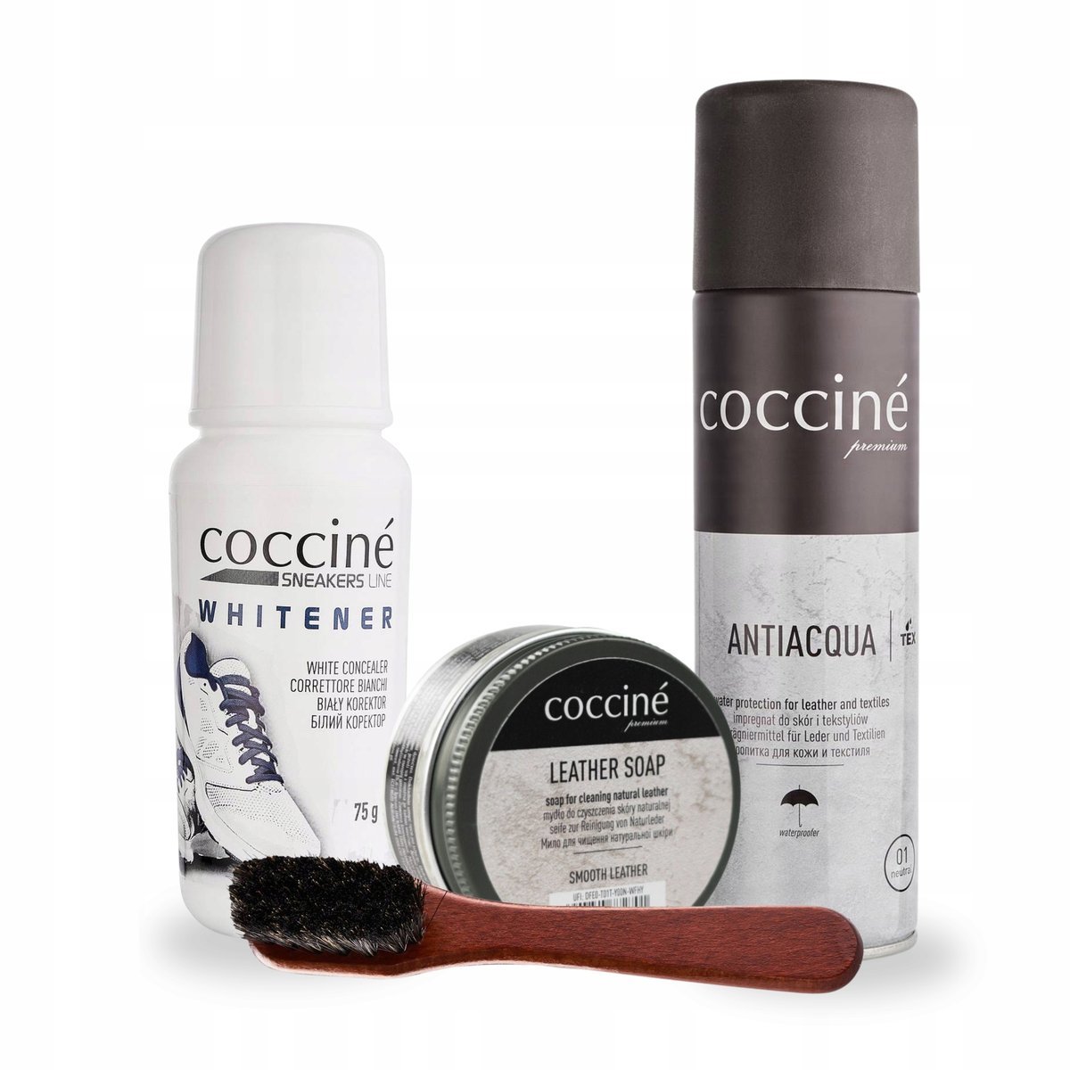 Do Czyszczenia i Impregnacji Białych Sneakersów Coccine Zestaw 4w1