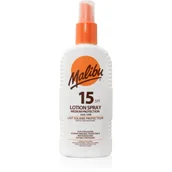 Balsamy i kremy do opalania - MALIBU Lotion Spray SPF15 preparat do opalania ciała 200 ml unisex - miniaturka - grafika 1