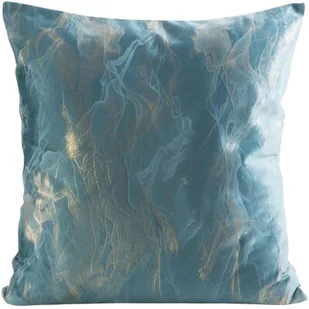 Poszewka EUROFIRANY Naira 45 x 45 cm Ciemnoturkusowy - Poszewki na poduszki - miniaturka - grafika 1