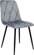 Krzesła - DWM KRZESŁO WELUROWE TAPICEROWANE MADISON VELVET GRAFITOWE - miniaturka - grafika 1
