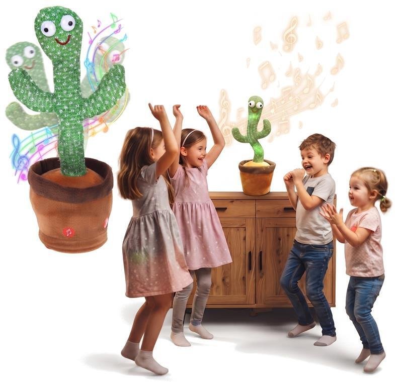 NoboKids Tańczący Kaktus Śpiewający Gadający Interaktywny Pluszak Mówi Powtarza