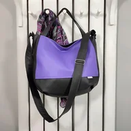 Torebki damskie - Fioletowa listonoszka, fioletowa torba 3w1, fioletowa torebka damska - miniaturka - grafika 1